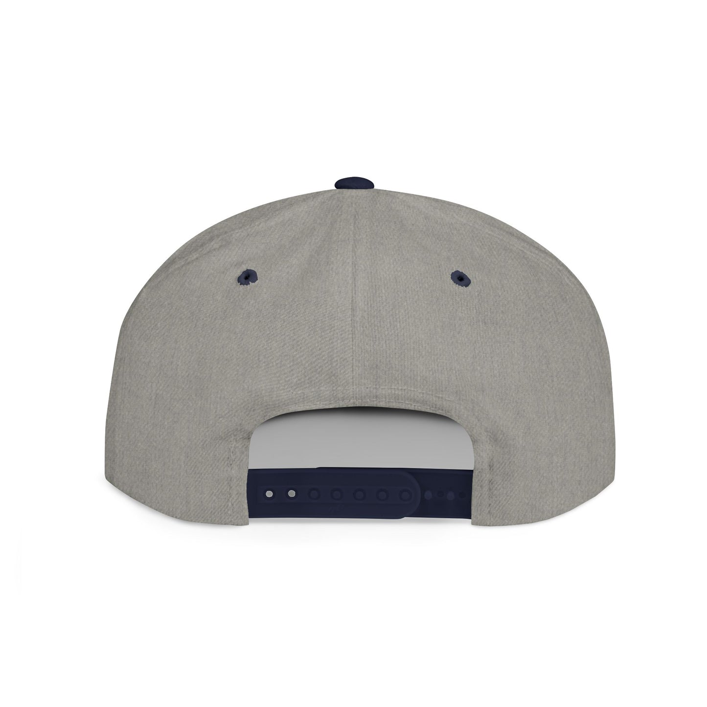 Flat Bill White Logo Snapback Hat