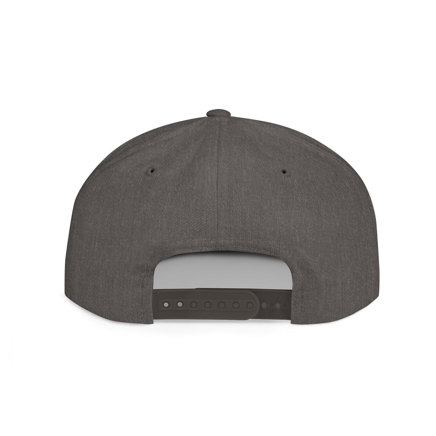 Flat Bill White Logo Snapback Hat