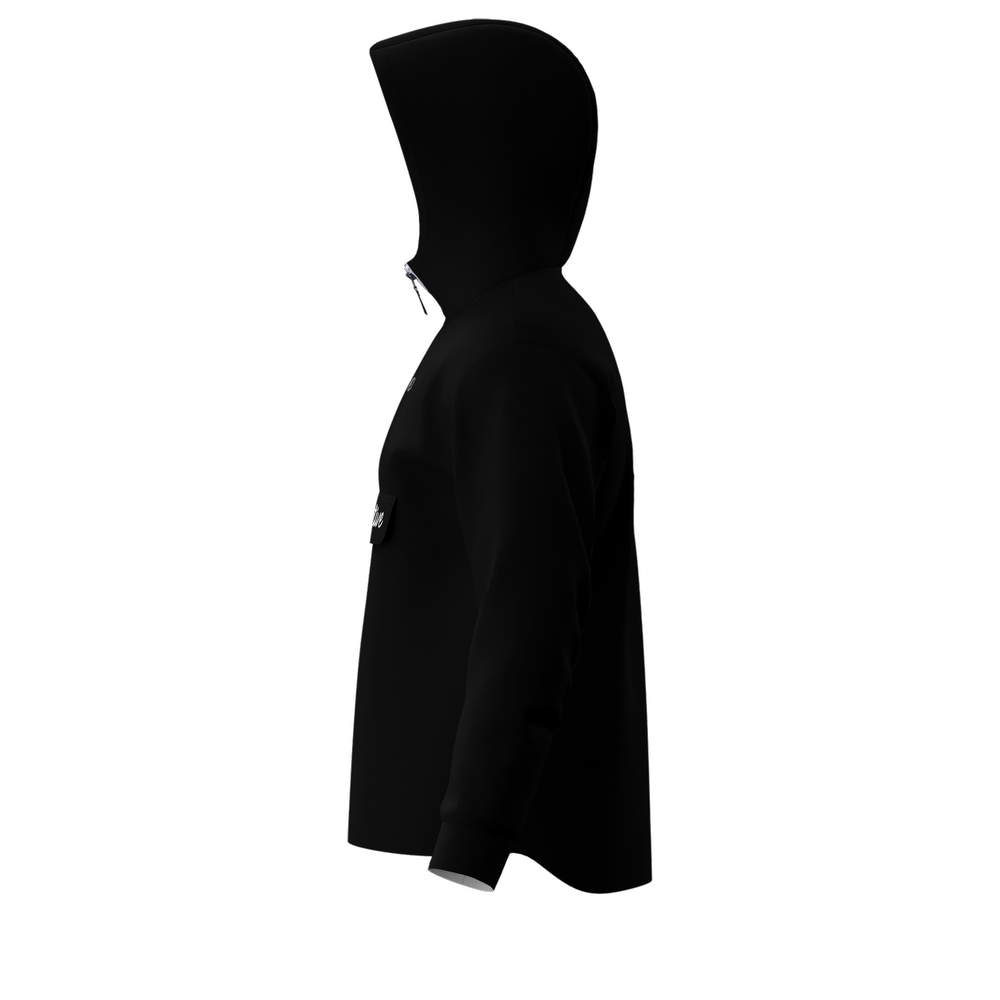 United Golf Collective Quarter Zip Pocket Hoodie Black