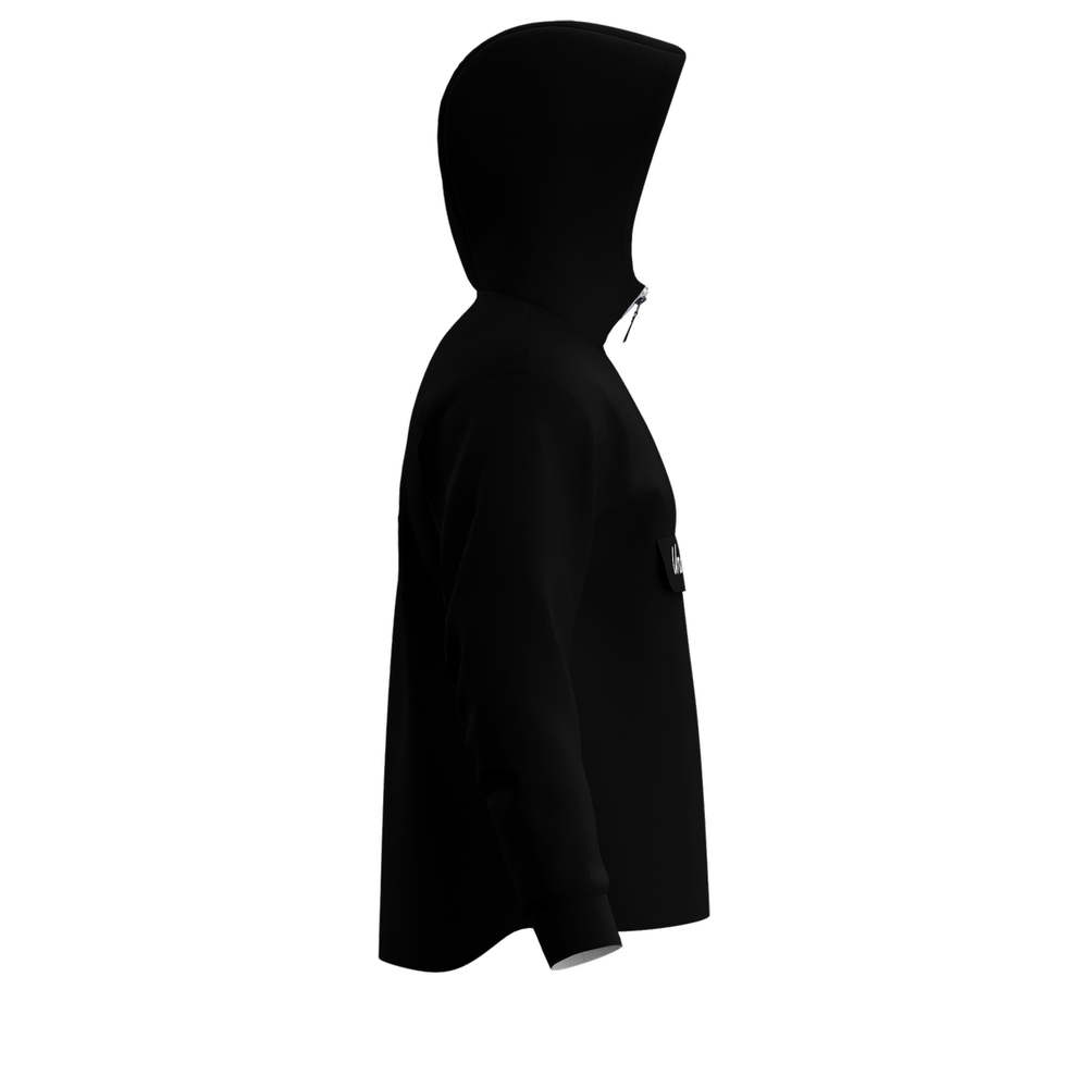 United Golf Collective Quarter Zip Pocket Hoodie Black