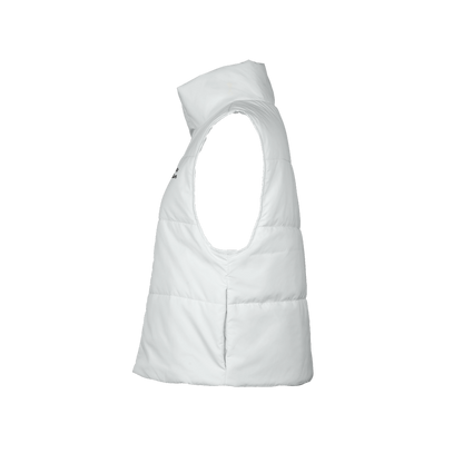 Women's Full-Zip Sleeveless Puffer Vest-Lightweight White